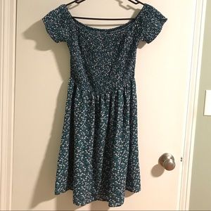 Off the Shoulder Floral Flowy Dress